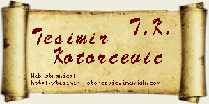 Tešimir Kotorčević vizit kartica